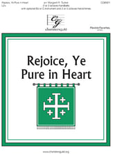 Rejoice, Ye Pure in Heart Handbell sheet music cover